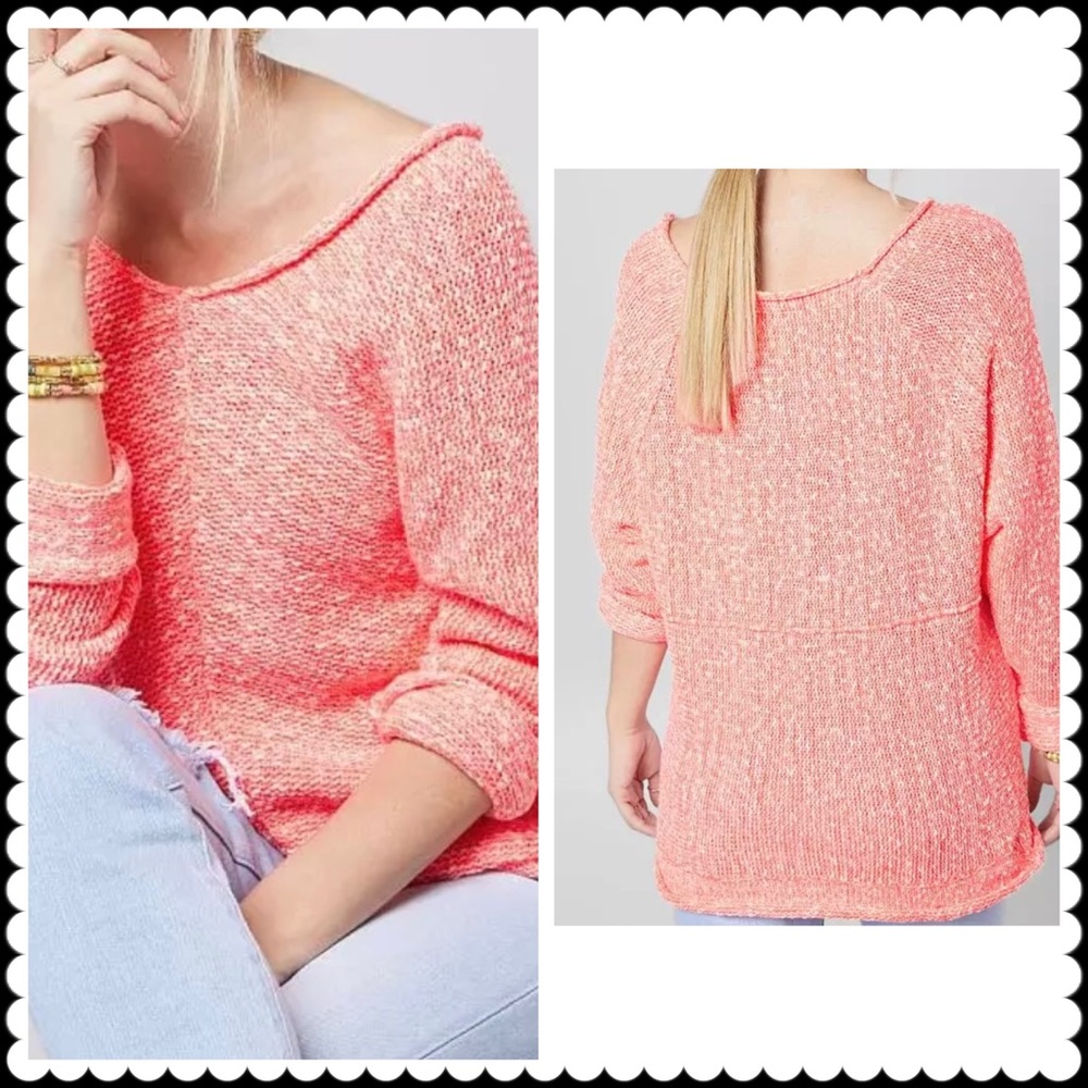 Free People Bright Lights Oversized Sweater Sz Small and XS